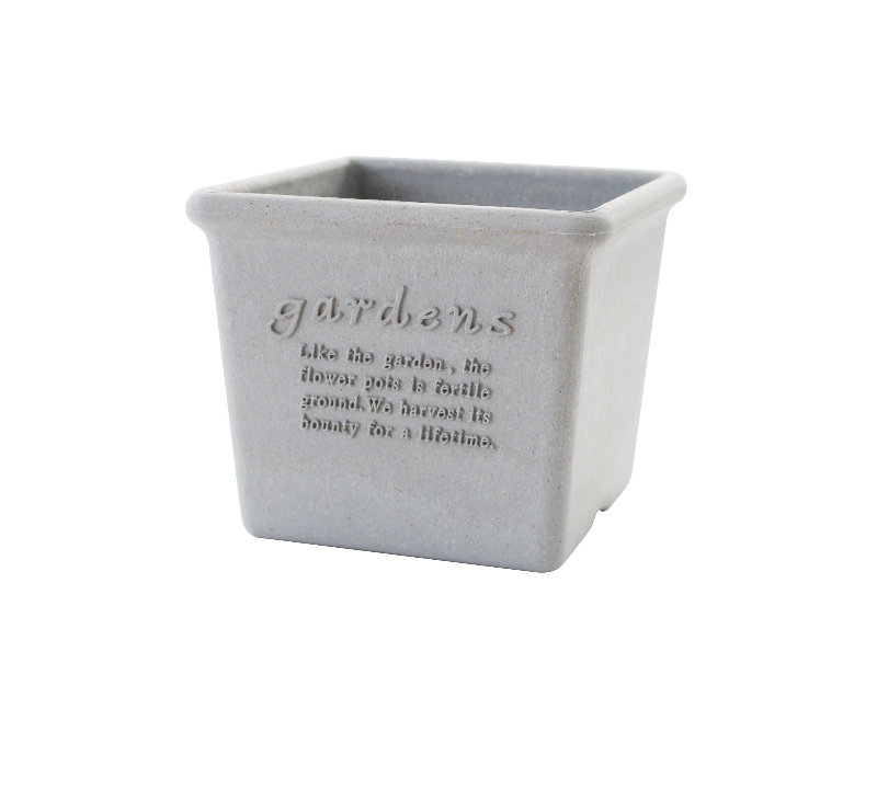 vaso quadrato arbre grigio hachiman ideale per piante decorative da interno